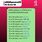 ตารางหวยสัญจรปี60